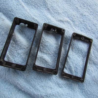 Gibson M-69 Pickup Surrounds Lot Of 3 Gibson M-69 Pickup Surrounds Poor Condition 1 Neck & 2 Bridge Pickup Rings Labeled M-69 Vintage Pickup Surround Neck & Bridge Positions View All Photos Closely image 4