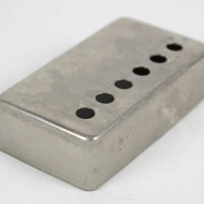 Vintage Gibson Les Paul Standard/Custom 1950s Reissue Pickup COVER ~Nickel~ Aged RELIC image 4