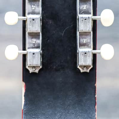 National Dynamic Lap Steel Red & White 6-String Electric Lap Steel Guitar w/Case image 6
