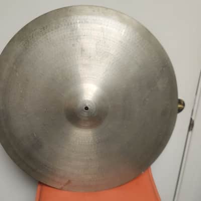 Vintage Zyn Made in England Cymbal Pack 22" Ride, 18" Crash, 14" Hi Hat Cymbals image 6