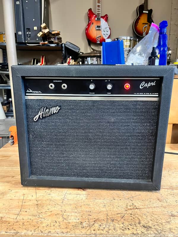 Alamo Capri Solid State 1x8” Combo Amplifier with Original Speaker 1970s image 1