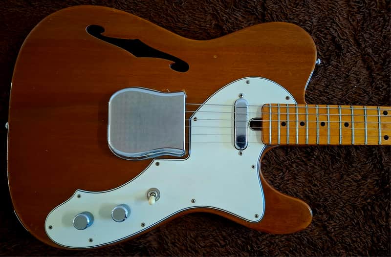 Stunning Vintage Aria Telecaster Thinline 1972-74 - Natural Made In Japan - Good