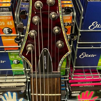 Schecter C-8 Hellraiser in black cherry - Made in Korea image 15