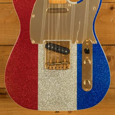 Fender Buck Owens Signature Telecaster - Maple - Red Silver & Blue Sparkle image 3