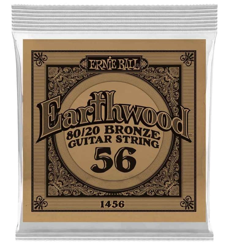 Ernie Ball P01456 .056 Earthwood 80/20 Bronze Acoustic Guitar Strings (6-Pack) image 1