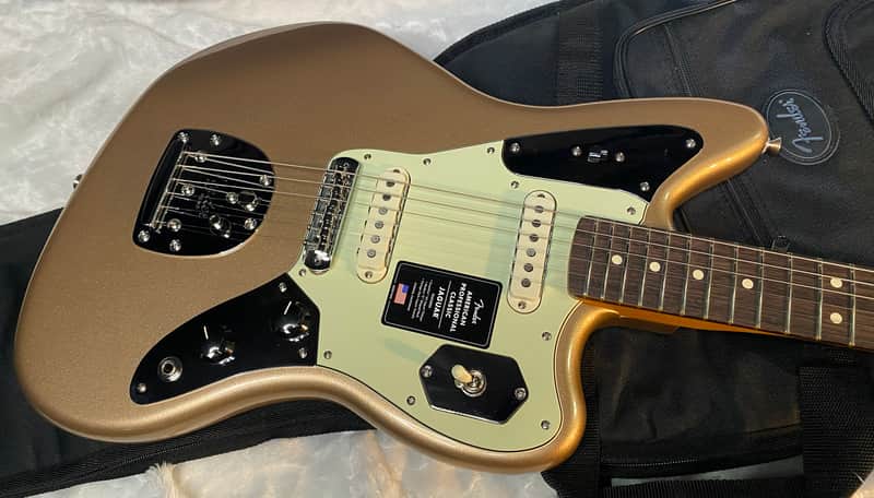 NEW! Fender American Professional Classic Jaguar - Faded Firemist Gold - Authorized Dealer