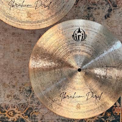 LIGHT Complex Massive Diril 16” Custom Hihats 1058 1370 g PERFECT! Gorgeous Serrated Lathing image 4