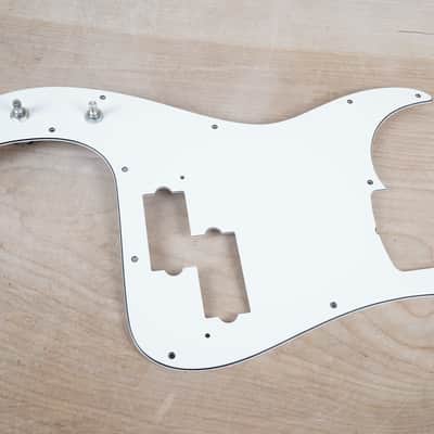 Fender PB62 PB57 LH Precision P Bass Pickguard Left Handed Prewired Loaded with Pots, Capacitor, and Jack MIJ / CIJ White 3 Ply Unused Old Stock 13 Hole Vintage Style Reissue image 3