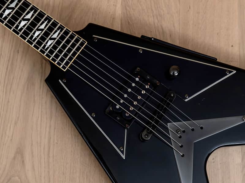 1989 Gibson V90 Flying V Vintage Electric Guitar, Ebony w/ | Reverb