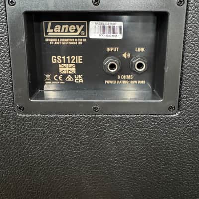 Laney GS112IE 80-Watt 1x12" Guitar Speaker Cabinet 2020s - Black image 2
