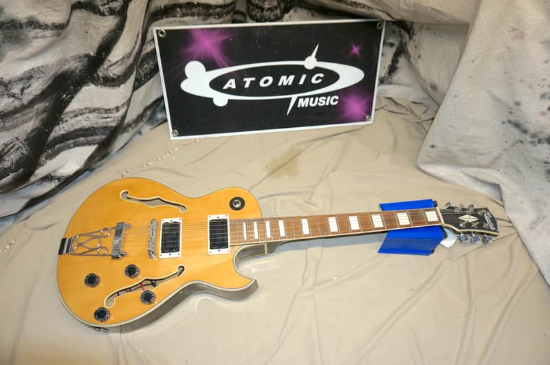 Ktone 5003N Hollow Body Guitar Natural image 1