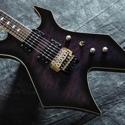 B.C. Rich Warlock-920JE - See Through Black Burst - VERY GOOD condition image 2