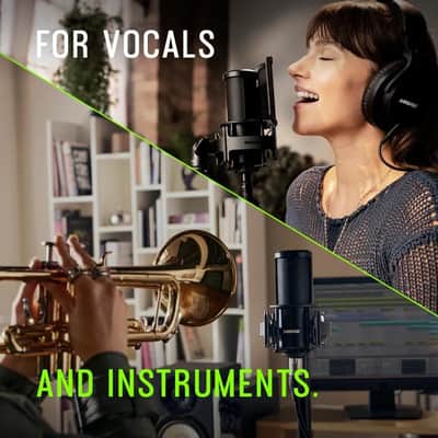 Mint Shure SM4-K Studio Condenser Microphone â€“ XLR Mic for Home Studio Recording, Vocals & Instruments with Mix-Ready Sound & All-Metal Construction, Black image 4
