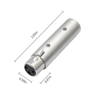 Male 5Pin Xlr To Female 3Pin Xlr Dmx Converter Adapter 5Pin Male To 3Pin Female Audio Connector 5-Pin To 3-Pin Conversion Expansion, For Dmx Stage Lighting Dimmer Console-2Pack image 2