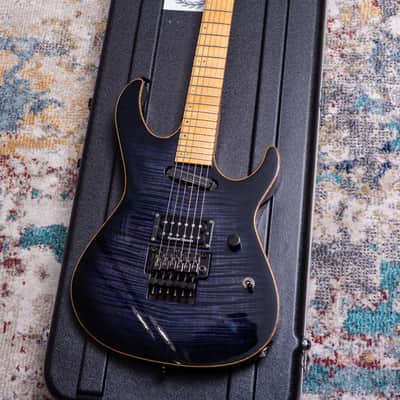 ESP Maverick Custom Shop 2000 - Transparent Purple Flamed Maple Top image 20