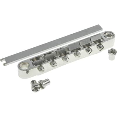 Faber ABRL-TG ABRL Bridge, pat. pend. Locking System, Gloss Nickel, TITANIUM saddles image 1