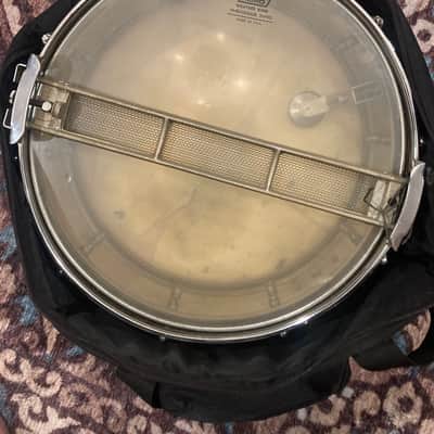 Rogers "7-Line" Dyna-Sonic 5x14" Brass Snare Drum with "Beavertail" Lugs 1963 - 1967 - Chrome image 4
