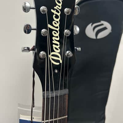 Danelectro 66BT Baritone Electric Guitar - Transparent Blue - Brand New w/Free Gigbag image 3