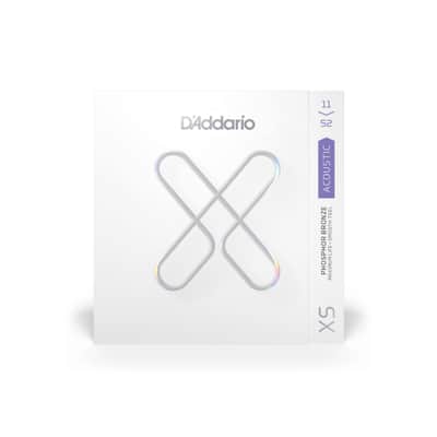 D'Addario	XS Phosphor Bronze Coated Acoustic Guitar Strings - Custom Light (11-52) image 1