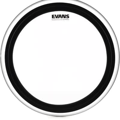 Evans EMAD 24" Batter-Side Kick Drumhead | Clear image 1