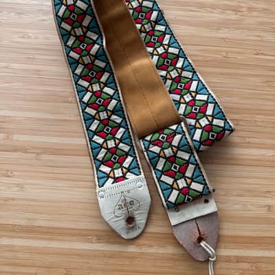 60’s Ace  Stain Glass Guitar Strap - Hendrix - Jimmy Page image 2