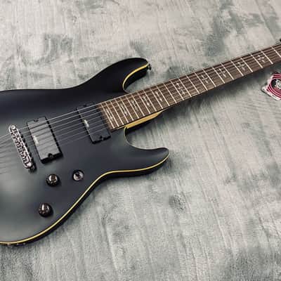 Schecter Demon-7 - Aged Black Satin image 4