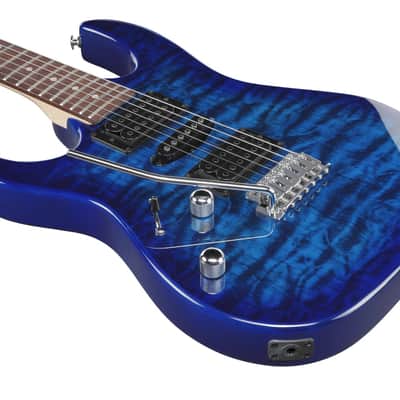 Ibanez GRX70QAL-TBB GIO GRX Electric Guitar 6-String Lefty - Transparent Blue Burst image 9