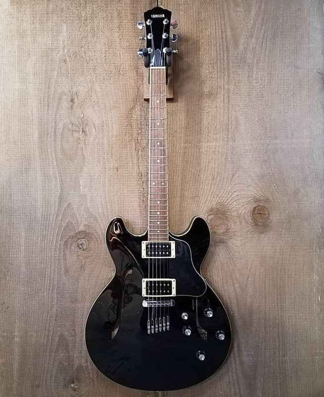 Yamaha SA500 Semi-Hollow 335 Style Electric Guitar Black 2005-2007 image 1