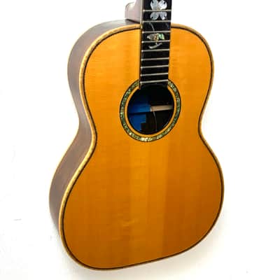 Handmade 00 Size Acoustic Deluxe Appointment Spruce Rosewood Abalone Inlay image 9