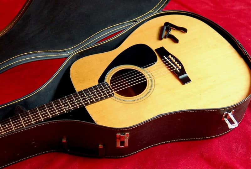 Yamaha FG 410-EA Acoustic Electric Guitar, w/Case and Capo | Reverb