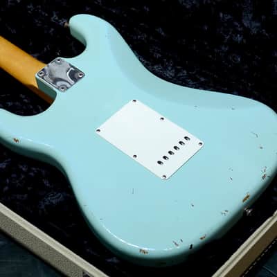 Fender Custom Shop 1960 Stratocaster Relic Sonic Blue 2001' image 12