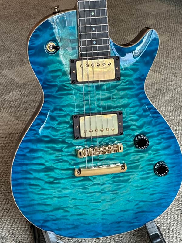 2022 T's Guitars Arc Singlecut - Centura Blue image 1