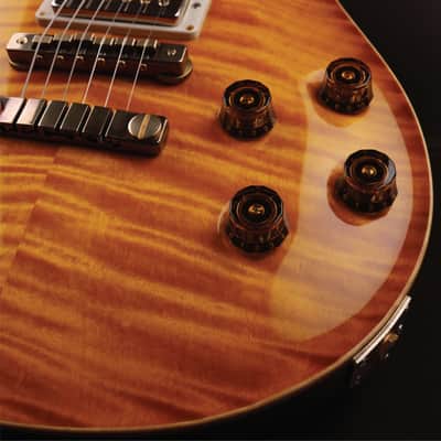 PRS RARE Private Stock [One of The Very 1st 594s | 1 of Only 26 From The First Run!] Guitar Of The Month "February" McCarty 594 in Vintage McCarty Smoked Burst w/Bronze Aluminium Two-Piece Bridge, Flame Mahogany Neck and MOP with Paua Outline Bird Inlays image 23