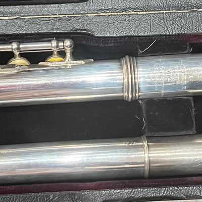 L.L. Lebret Art Nouveau Flute 1900 -Sterling Silver image 7