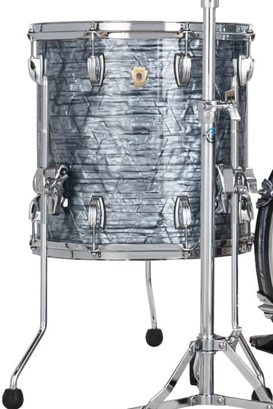 Ludwig *Pre-Order* Classic Maple 14x14" Sky Blue Pearl Floor Tom Drum w/Legs | Made in the USA | Special Order | Authorized Dealer image 1