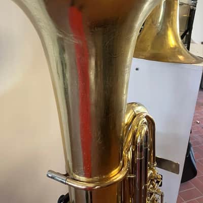 Very Clean Used Yamaha YBB-641 Concert BBb Tuba in Yellow Brass,Lacquered, good valves; with Case, Mouthpiece image 4