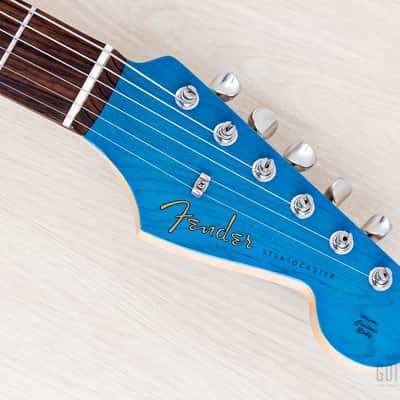 2012 Fender '62 Stratocaster ST62/ASH/MH Transparent Blue + Headstock, Near-Mint, Japan MIJ image 4