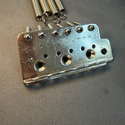 Fender Vintage Stratocaster Tremolo Bridge Plate w/ Screws and Springs 60’s image 2