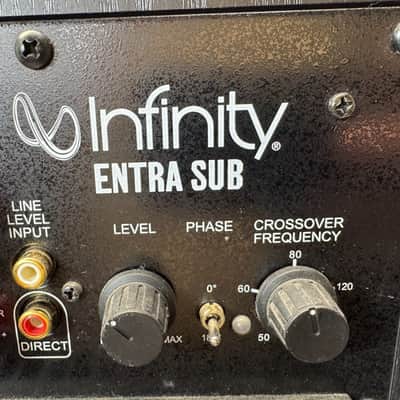 Infinity Entra Sub Powered Subwoofer Home Theater Bass Vintage Audio image 7