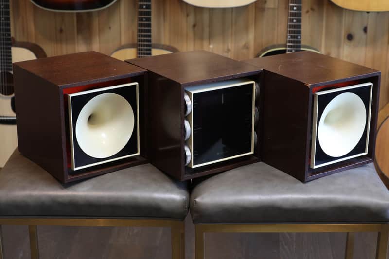 Craig 1504 Radio Mid Century Modern Space Age Stereo System Wood Cube image 1