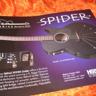 Babicz Spider Guitar Promo Sheet from 2005 W/ Prices image 1