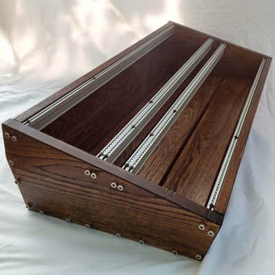7U / 126hp Eurorack case EVA • Rails + M3 nuts / Dark oak / Unpowered image 1