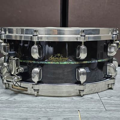 Tama 14"x 6" Starclassic G-Maple in Black Cherry with Abalone Inlay image 9