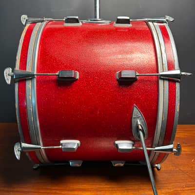 Trixon 20” Luxus Kick Drum 1960s - Red Metallic Sparkle image 2