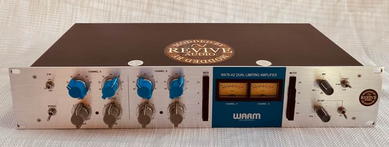 Warm Audio WA76-A2 Stereo Blue Stripe FET Compressor | Revive Audio Mod | Mint | Orig. Box | Upgraded Knobs image 1