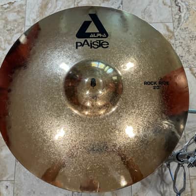 ^^^Used Paiste 20" Alpha Rock Ride Cymbal 2010 - 2016 - Brilliant in Very Good Condition^^^ image 1