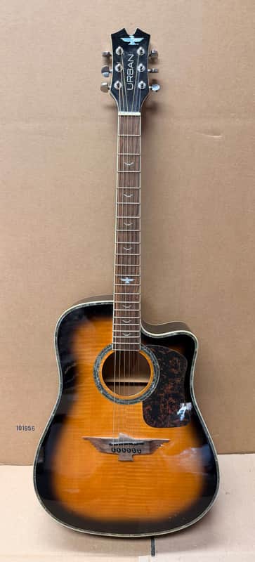 Urban Phoenix Collection Acoustic Electric Guitar – Sunburst – Needs Bridge Repair (Read) image 1