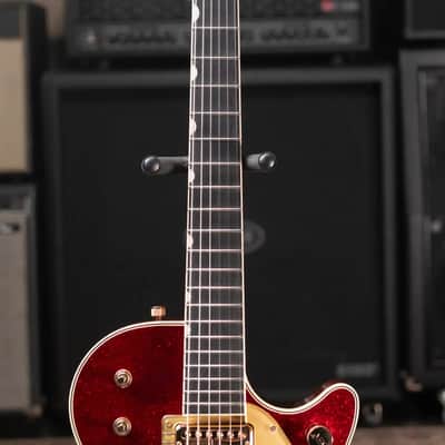 Gretsch G6129TG-59VS Limited Edition Sparkle Jet with String-Thru Bigsby - Red Sparkle with Hardshell Case image 5