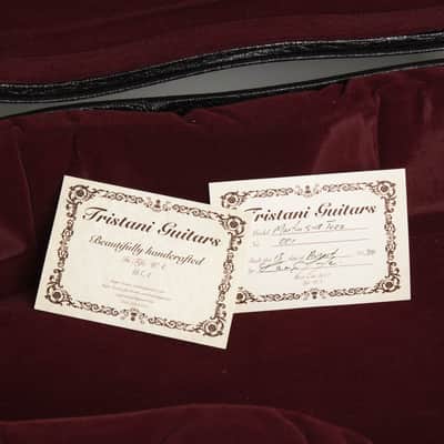 Tristani Style 5-18 Terz Parlor Guitar (2020), ser. #001, original black tolex hard shell case. image 13