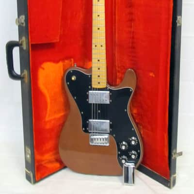 Used Fender Telecaster Deluxe Made in USA 1975 Mocha W/ OHSC VGC image 20